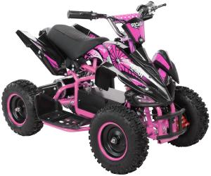 QUAD ELECTRIQUE ENFANT, 1000 Watts, rose et noir