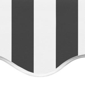 STORE BANNE 6 x 3 mètres, motorisé, gris/blanc