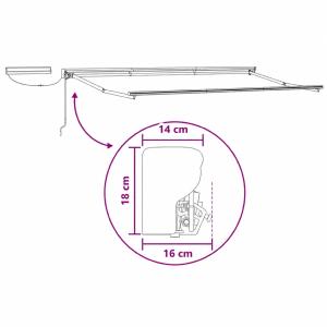 Store banne semi-coffre motorisation solaire- 300 x 250 cm