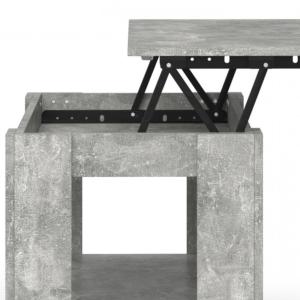 TABLE basse gris béton, 100 cm, plateau relevable, GALION