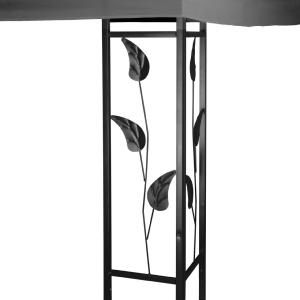 TONNELLE de jardin, éclairage LED, 3 x 4 M, marron