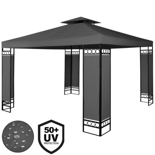 TONNELLE de JARDIN 3 x 3 m, anthracite