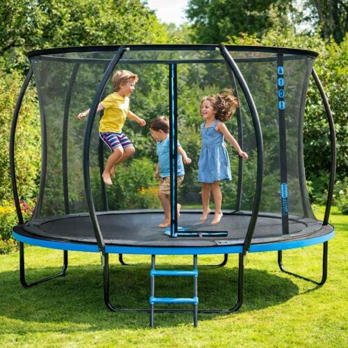 Trampoline avec Filet de Sécurité GOLD – Échelle & Housse Hivernale