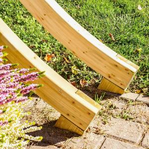 Pergola circulaire Moongate en bois traité – Arche décorative de jardin- 250 cm