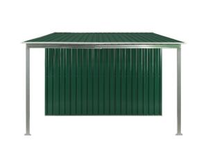 ABRI de jardin en métal galvanisé vert, 8 m²