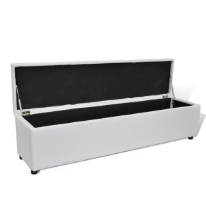 Banc banquette coffre de rangement, 2 tailles et 3 coloris