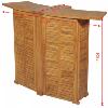 Table bar HAUTE QUALITE pliable en Teck, avec 2 tabourets