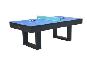 Table BILLARD/ping-pong, XXL 230 cm, noir, avec plateau salle à manger.
