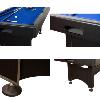 BILLARD PRO 6 Ft, Bois noir, tapis bleu