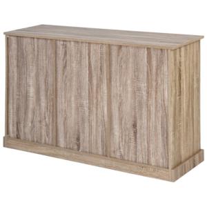 Commode bois naturel, 5 tiroirs, style campagnard