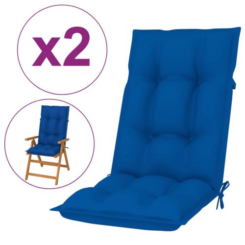 COUSSINS 7 cm, pour rocking chair, lot de 2, bleu