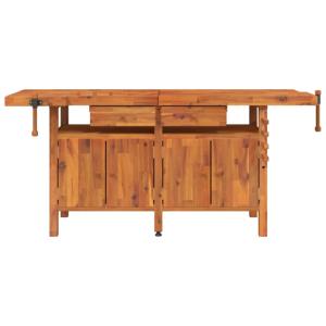 ETABLI menuiserie, en bois, 195 cm, avec rangement