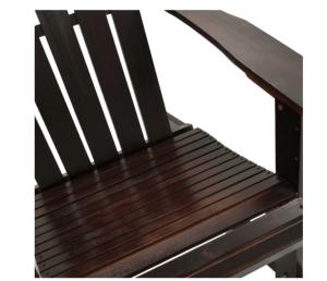 Fauteuil à bascule ALASKA, rocking Chair, marron