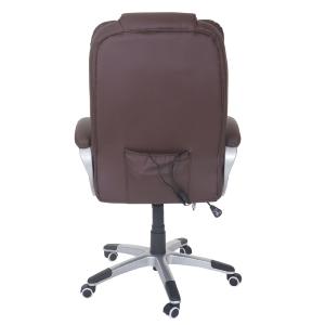 FAUTEUIL BUREAU MASSANT, cuir, 6 points de massage, 3 coloris