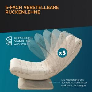 FAUTEUIL de relaxation, grand confort, beige