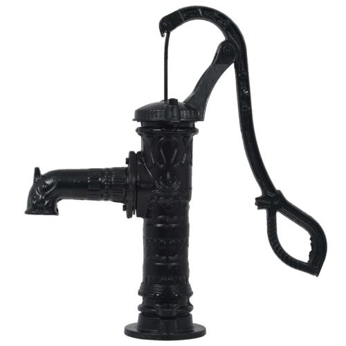 POMPE à eau de puit à main, en fonte, noir