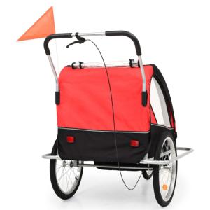 REMORQUE / jogger pour vélo 2 pers, 2 en 1