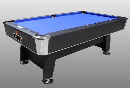 BILLARD type PRO 7Ft, Bois noir, tapis bleu