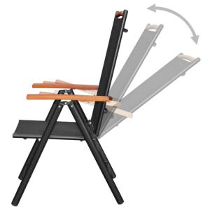 SALON de jardin aluminium/composite brun, 8 fauteuils
