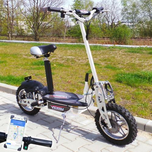 TROTTINETTE électrique tous terrains 1000 W, blanche et noir