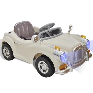 Voiture ELECTRIQUE pour ENFANTS, style retro, rouge ou beige