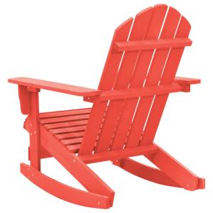 Fauteuil à bascule ALASKA, rocking Chair, rouge
