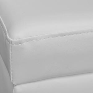 Banc banquette coffre de rangement, blanc
