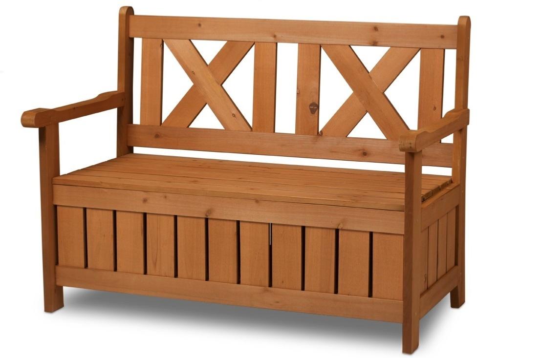 needs&wants® Banc de Jardin en Bois résistant aux intempéries avec Espace  de Rangement et Couverture, Banc Coffre 2 Places, Banc de Parc Jardin  extérieur avec Coffre : : Jardin