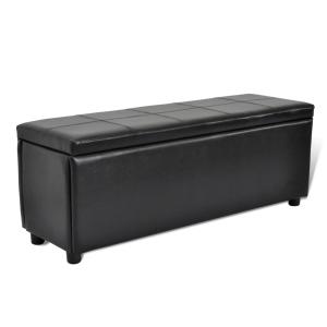 Banc banquette coffre de rangement, 2 tailles et 3 coloris