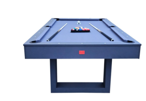 Table BILLARD/ping-pong, XXL 230 cm, gris, avec plateau salle à manger.