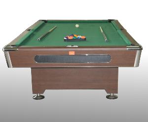 BILLARD 8 Ft bois massif marron, luxe, plateau ardoise 26 mm, HERCULES