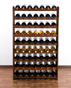 CASIER A VIN BOIS massif 63 bouteilles, wengée