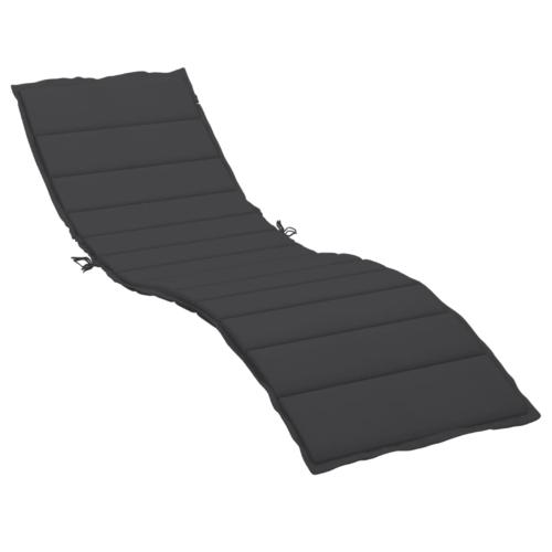 COUSSIN pour transat de jardin 200 cm, noir
