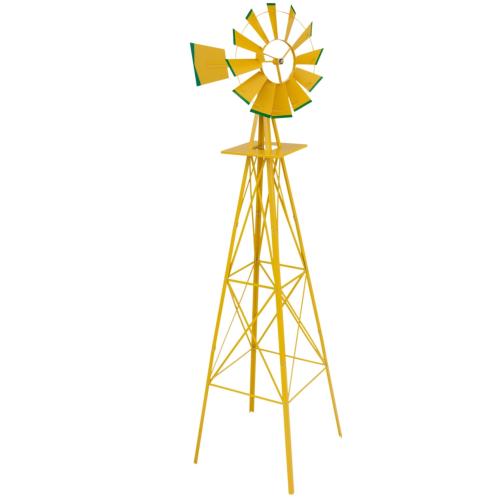 EOLIENNE en acier galvanisé, 250 cm, jaune
