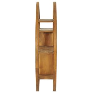 ETAGERE bibliothèque murale design, 80 cm, bois de teck massif