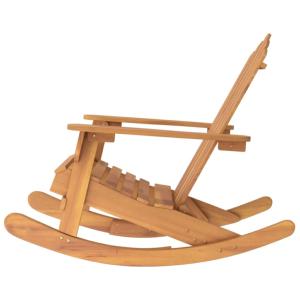 Fauteuil à bascule, type rocking Chair, acacia massif