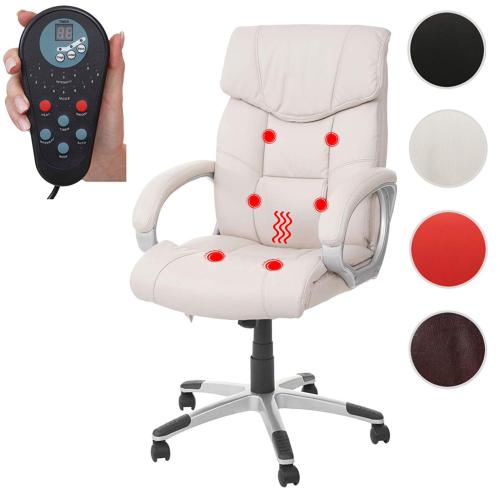 FAUTEUIL de bureau, 6 points de massage, 4 coloris