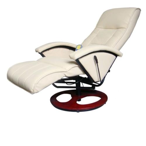 FAUTEUIL de MASSAGE électrique, modèle CONDOR, crème