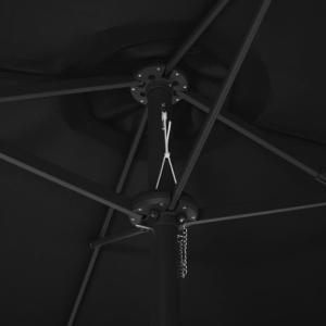 PARASOL géant Aluminium, 270 x 460 cm, noir