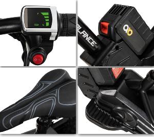 VELO ELECTRIQUE enfant, 250 watts, roues 12 pouces, noir/ rouge