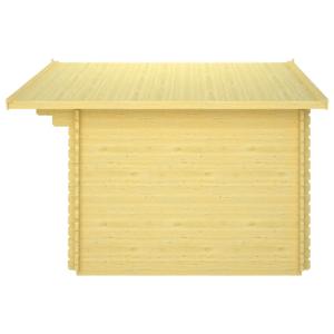 ABRI de jardin, avec auvent, bois massif 44 mm, surface 12 m²