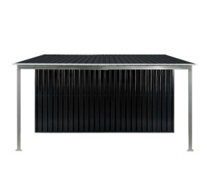 ABRI de jardin en métal galvanisé noir, 10 m²