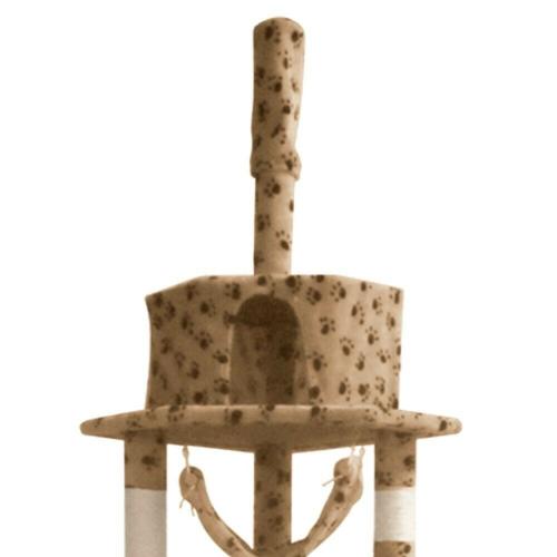 Arbre A Chat Xxl De 250 Cm Beige Avec Pattes De Chat