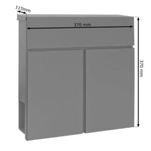 Boîte aux lettres inox et acier laqué, sur pieds de 170 cm, 8 modèles