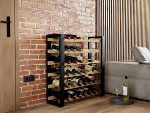 CASIER à vin, bois, design, de 42 bouteilles
