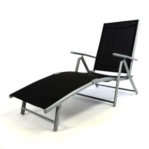 CHAISE longue, transat, pliable en aluminium