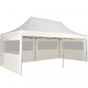 CHAPITEAU pliant 6 x 3 m, aluminium, blanc 