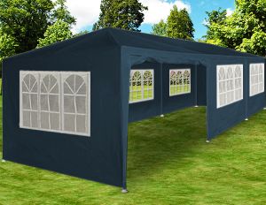 CHAPITEAU 9 x 3 m, toile bleu