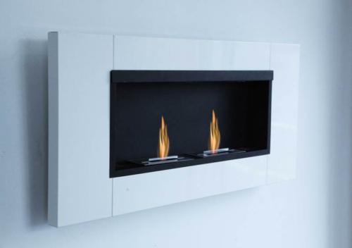 CHEMINEE BIO-ETHANOL XL - 110 cm, blanche