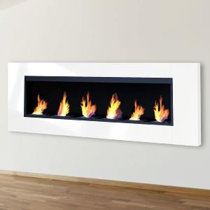 CHEMINEE BIO-ETHANOL méga XL - 216 cm - 6 brûleurs